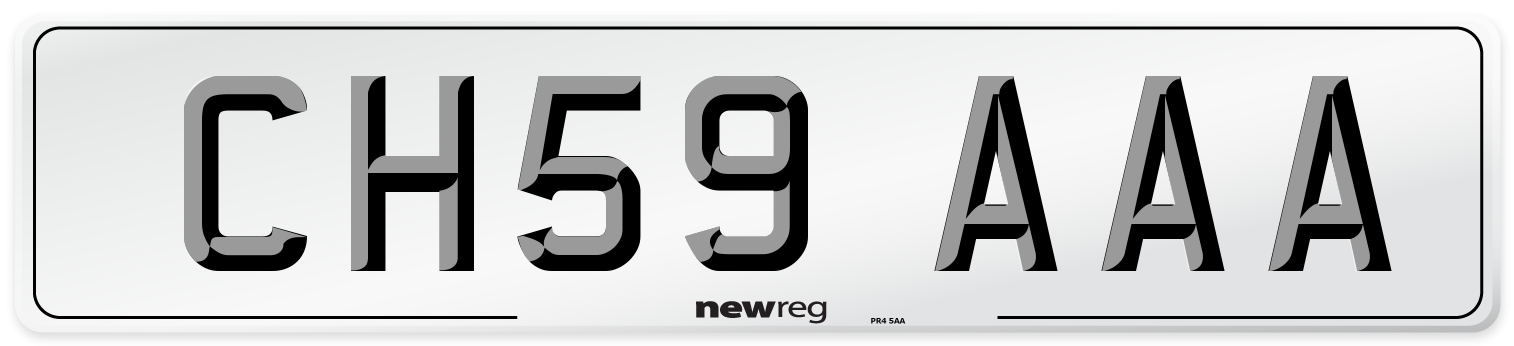 CH59 AAA Number Plate from New Reg